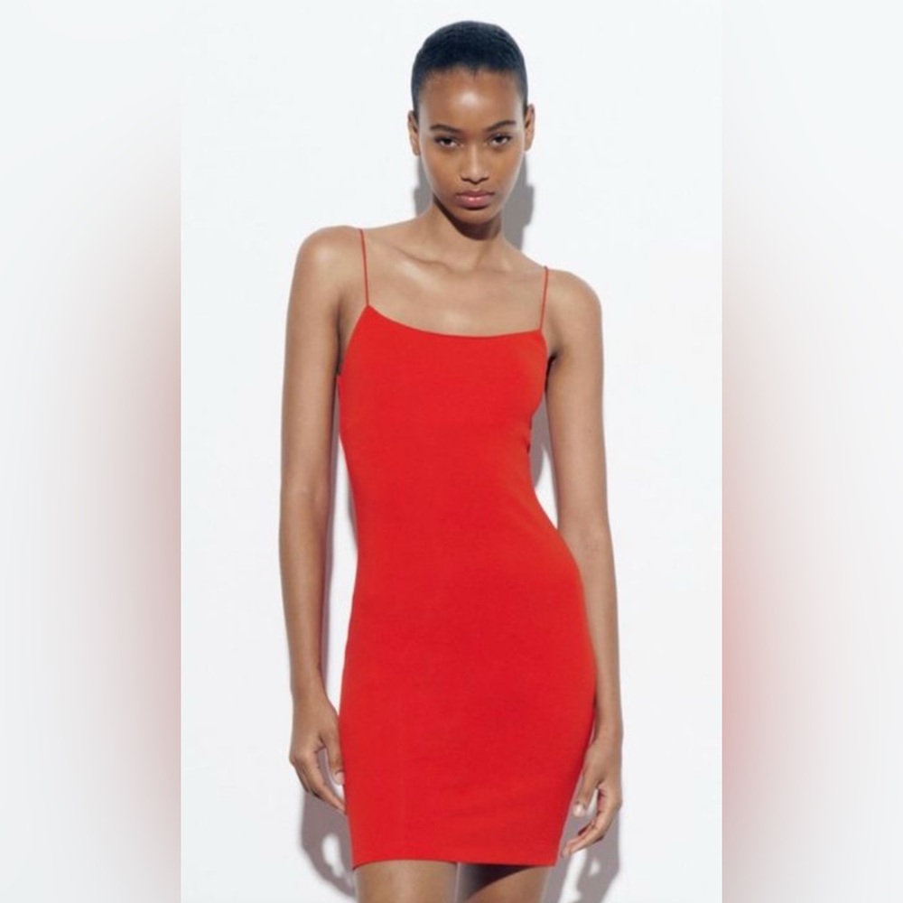Red Zara mini dress